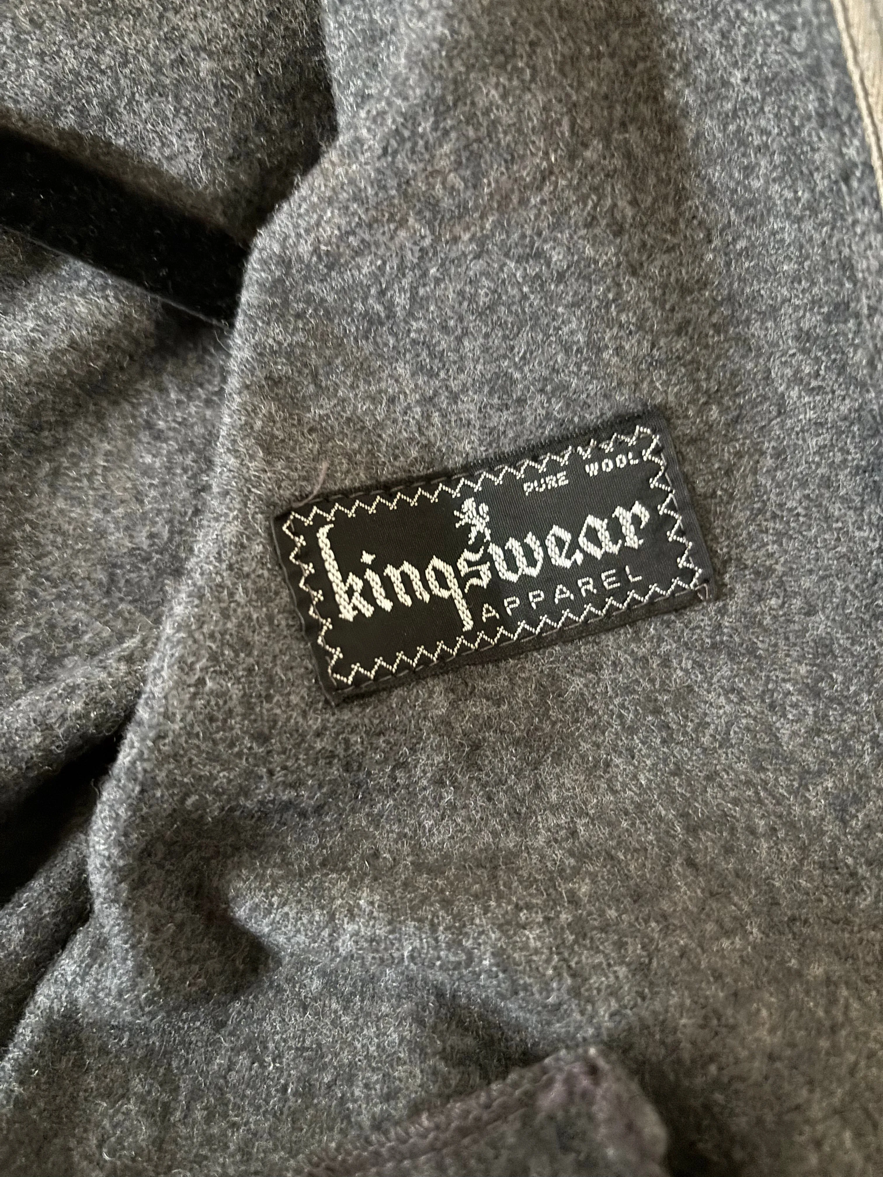 1940s “Kingswear Apparel“ Cropped Rib Knit Wool Zip Front Jacket