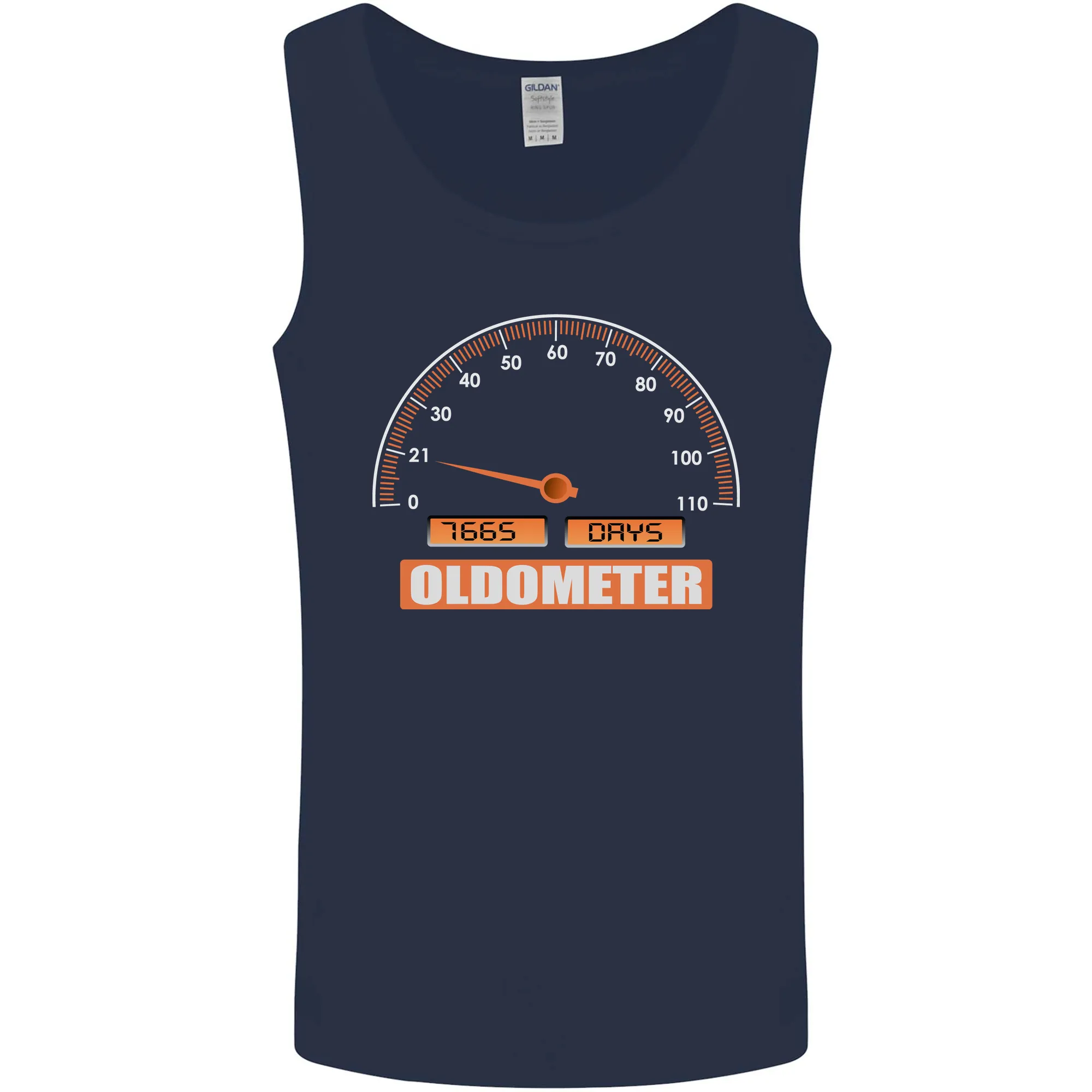 21st Birthday 21 Year Old Ageometer Funny Mens Vest Tank Top