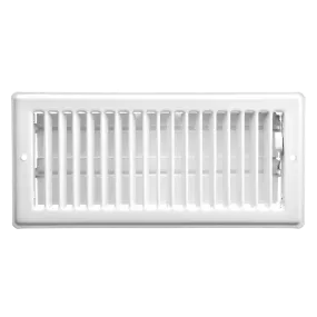 3" x 10" Ceiling Register, White