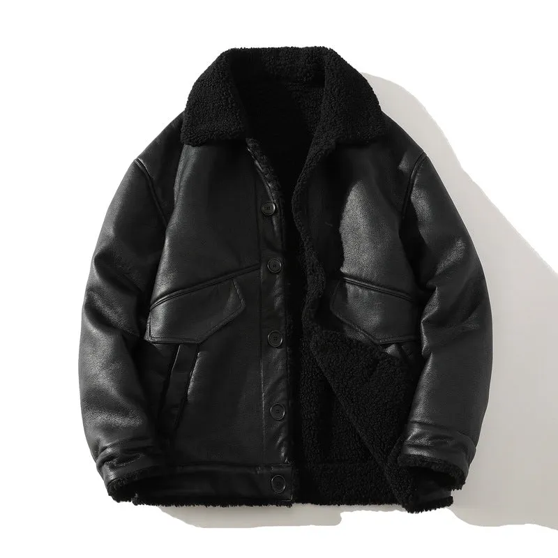 Alexander Reed | Fleece-Lined Leather Jacket