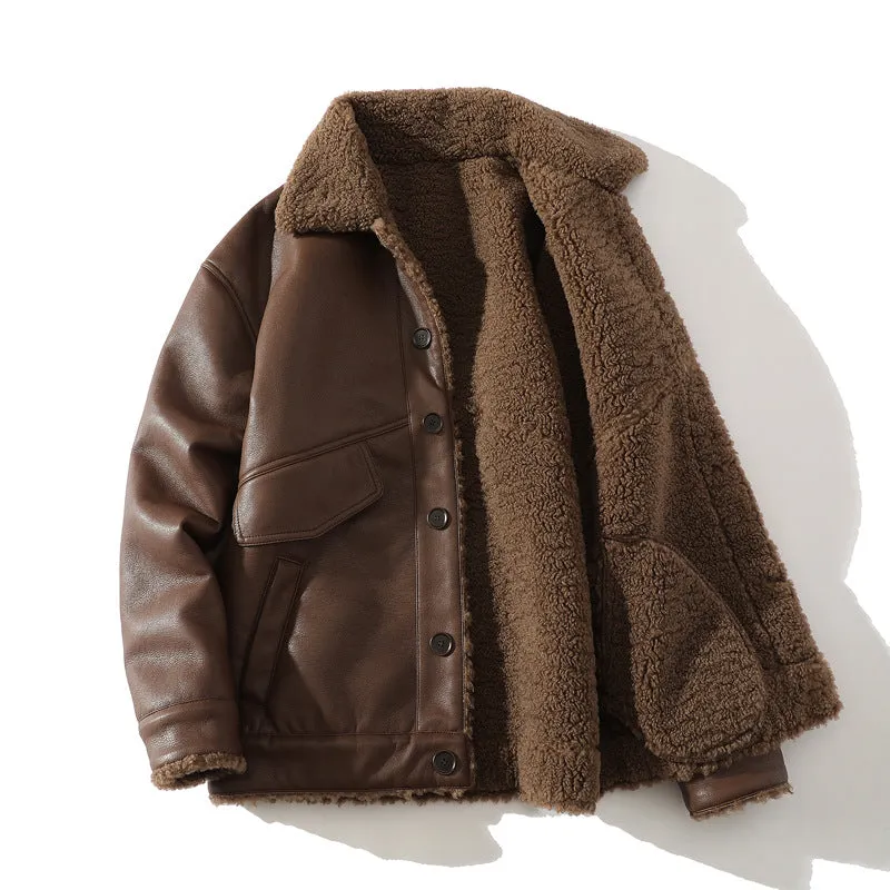 Alexander Reed | Fleece-Lined Leather Jacket