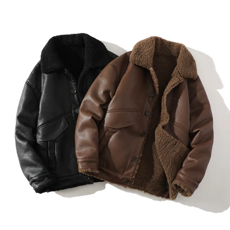 Alexander Reed | Fleece-Lined Leather Jacket