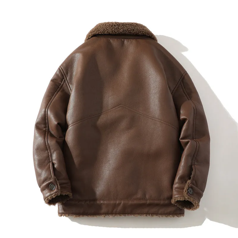 Alexander Reed | Fleece-Lined Leather Jacket