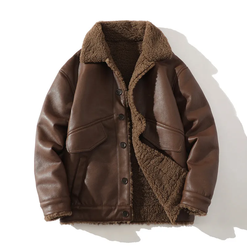 Alexander Reed | Fleece-Lined Leather Jacket