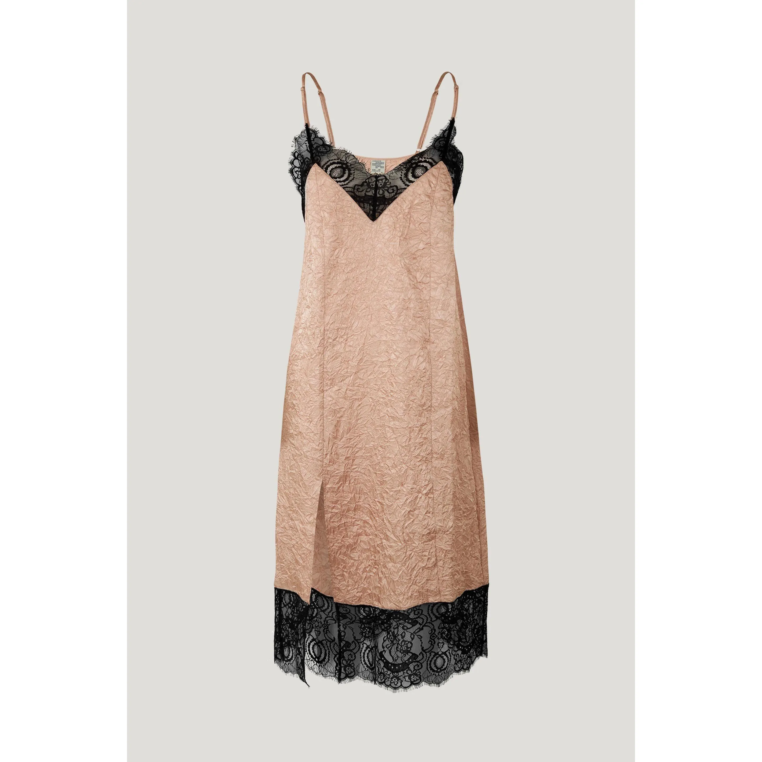 ALEZA Lace Trimmed Slip Dress Rose Dust