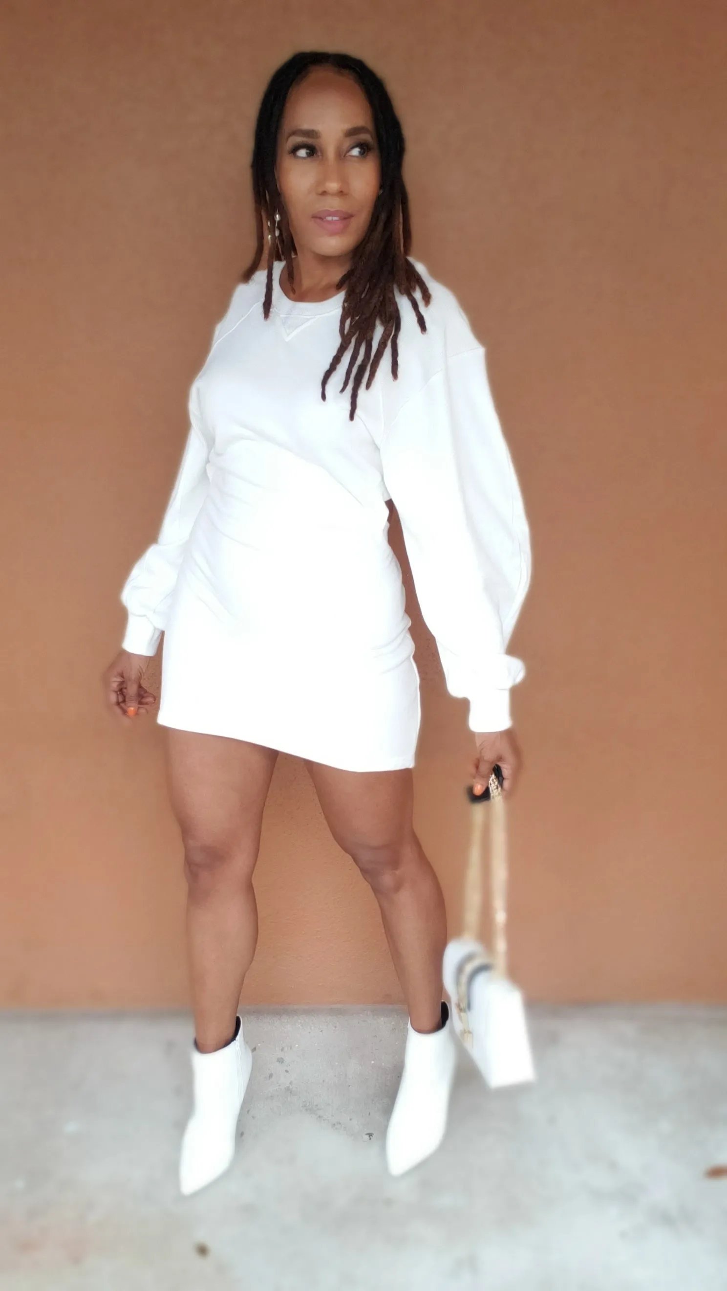 Always Ready Sweater Dress | Lighter Version | White