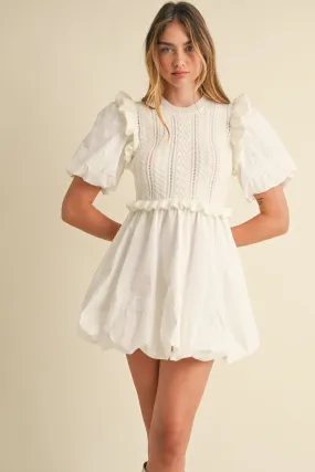ARIANA SWEATER TOP AND BUBBLE SKIRT MINI DRESS