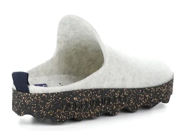 Asportuguesas Women's COME Mule Slippers - White Marble Tweed