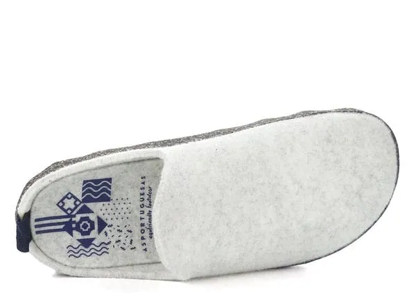 Asportuguesas Women's COME Mule Slippers - White Marble Tweed