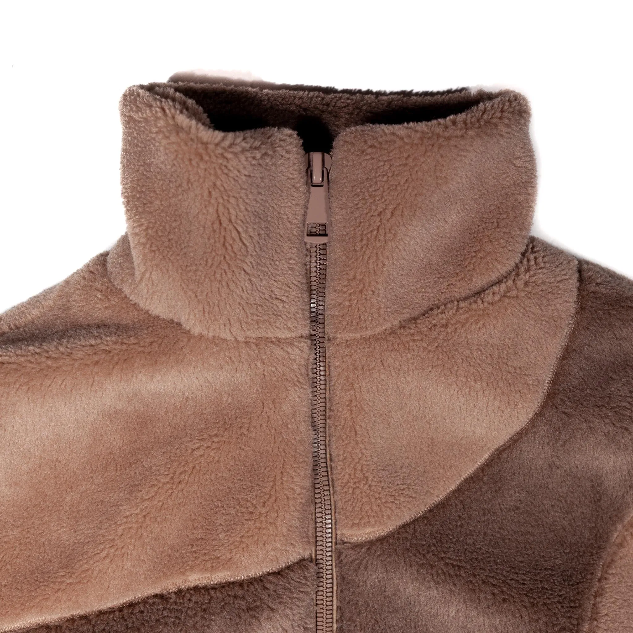 Asymmetrical Fleece Jacket