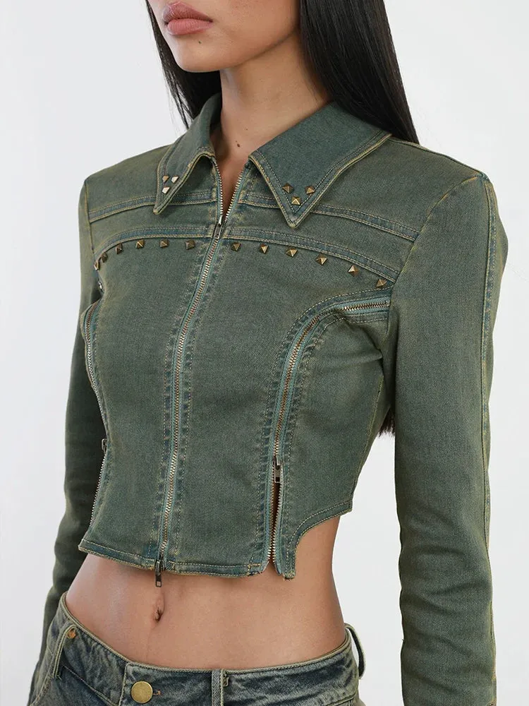 Bella Cropped Denim Jacket