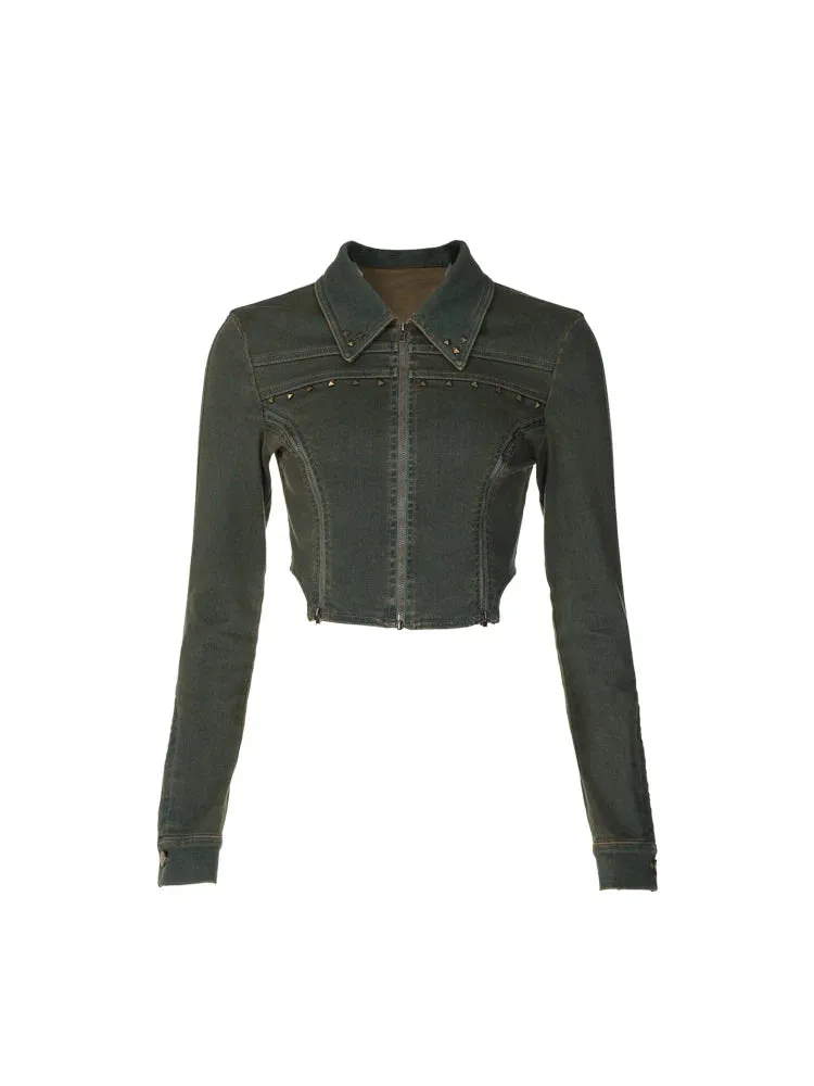 Bella Cropped Denim Jacket