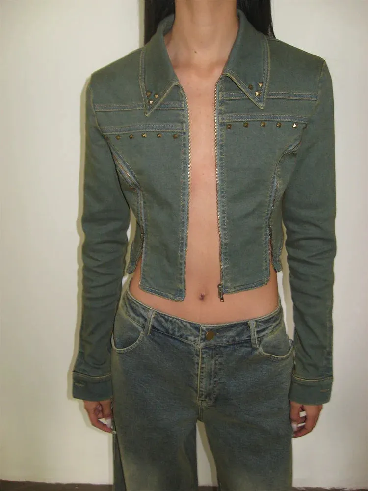 Bella Cropped Denim Jacket