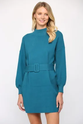 Belted Sweater Dress