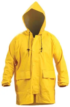 Bison, Premium Weight PVC Parka (Each) - Yellow - Size: 3XL