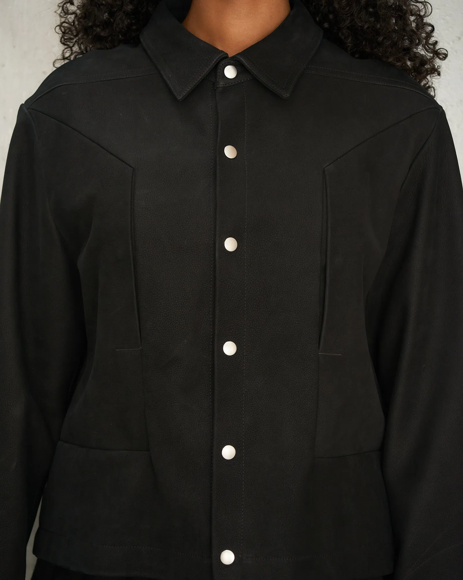 Black Alice Strobe Leather Jacket