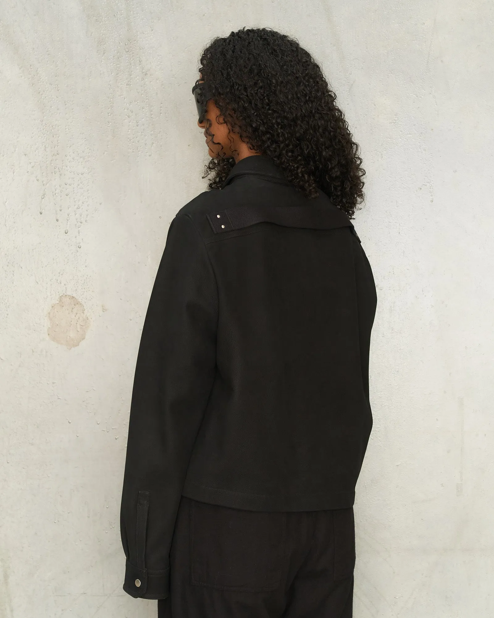 Black Alice Strobe Leather Jacket