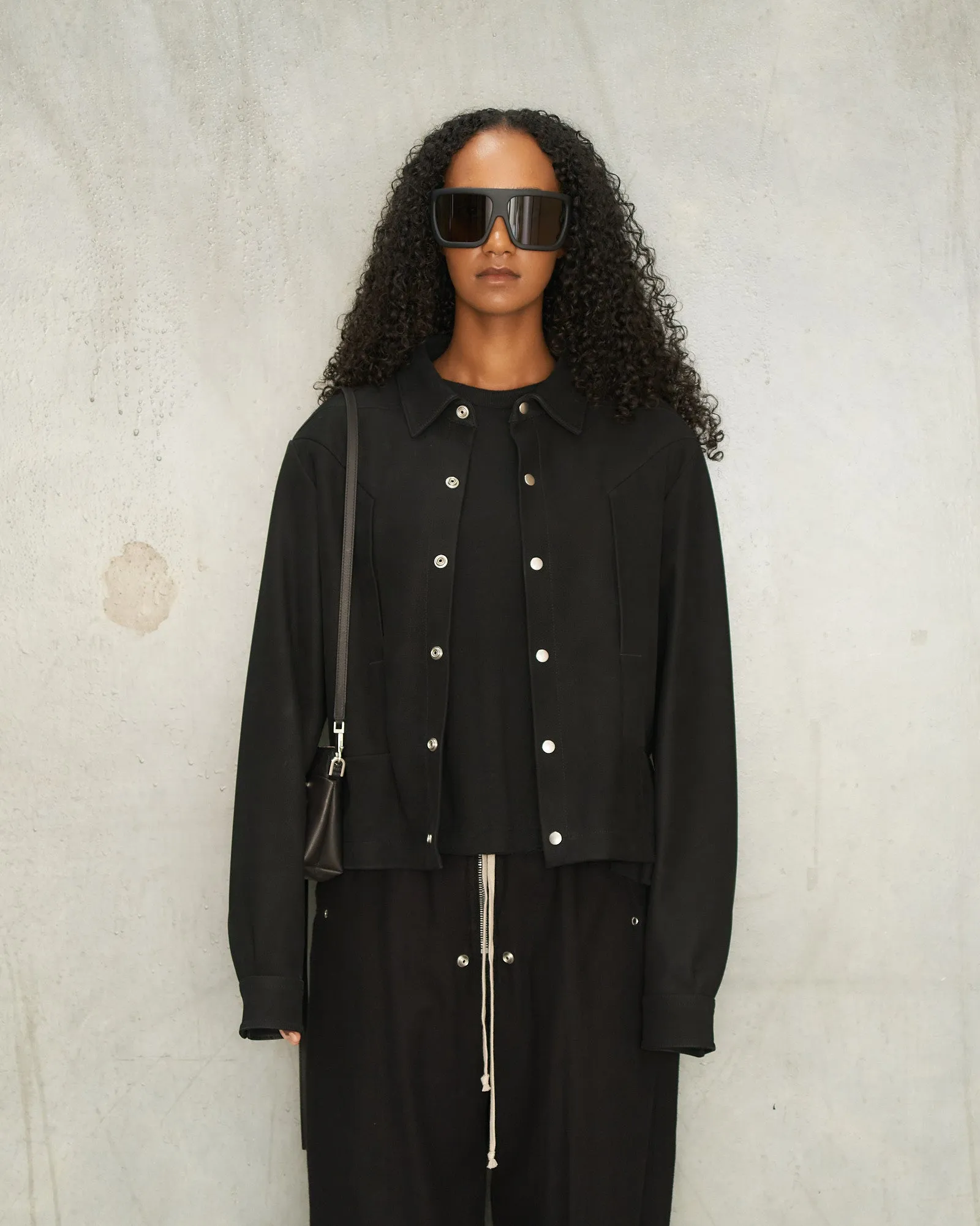 Black Alice Strobe Leather Jacket