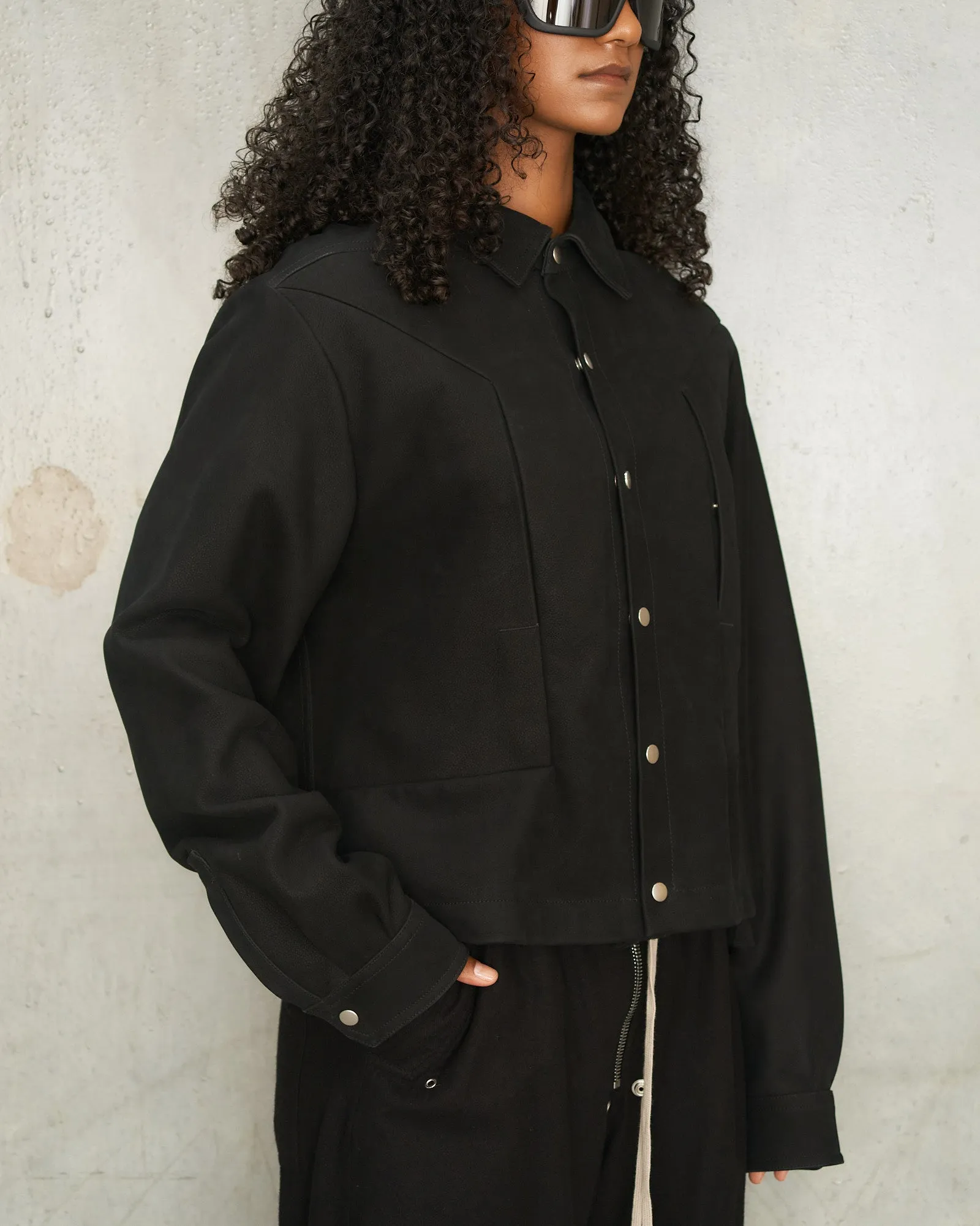 Black Alice Strobe Leather Jacket