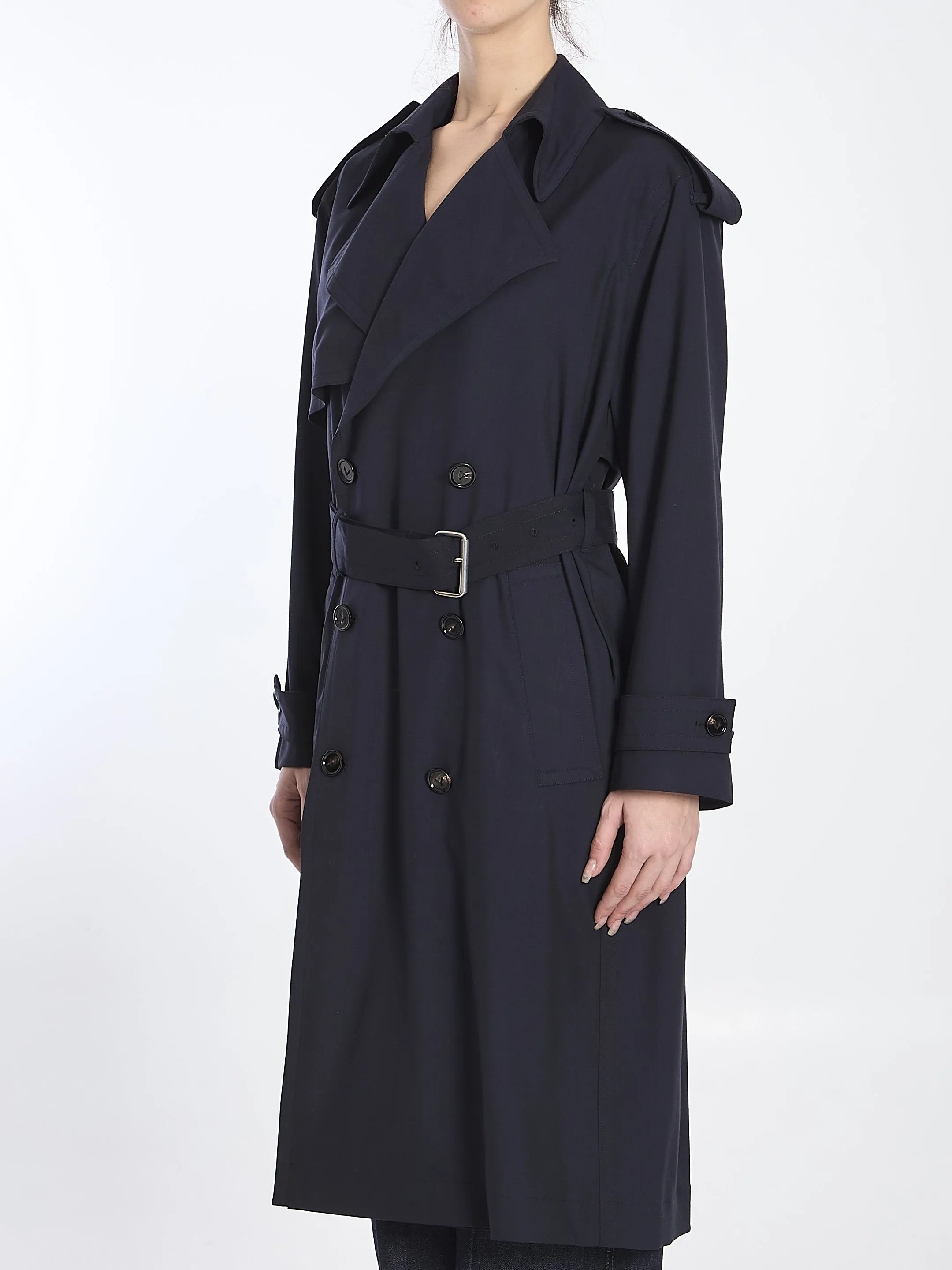 Bottega Veneta Fine Wool Trench Coat
