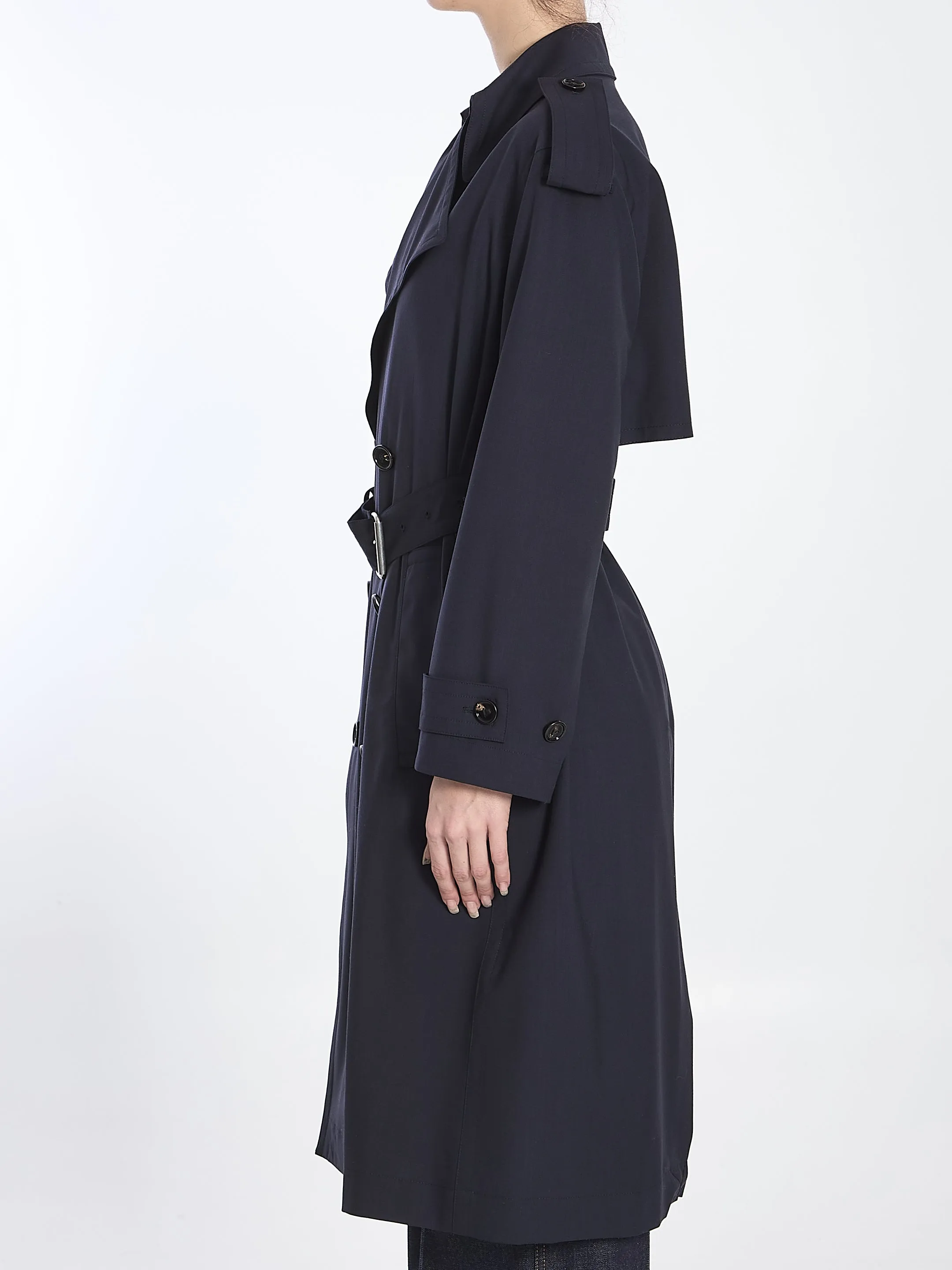 Bottega Veneta Fine Wool Trench Coat
