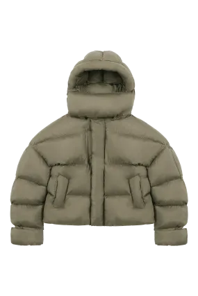 Burnt Olive Puffer Jacket