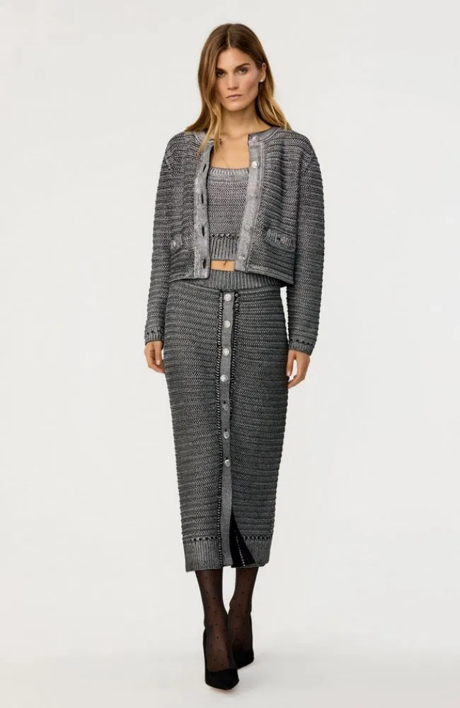 Cecilia Textured Cotton Knit Jacket