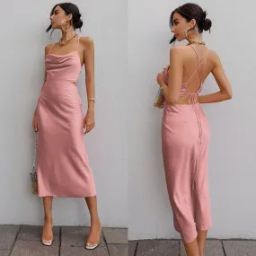 Charis Slip Dress - Rose
