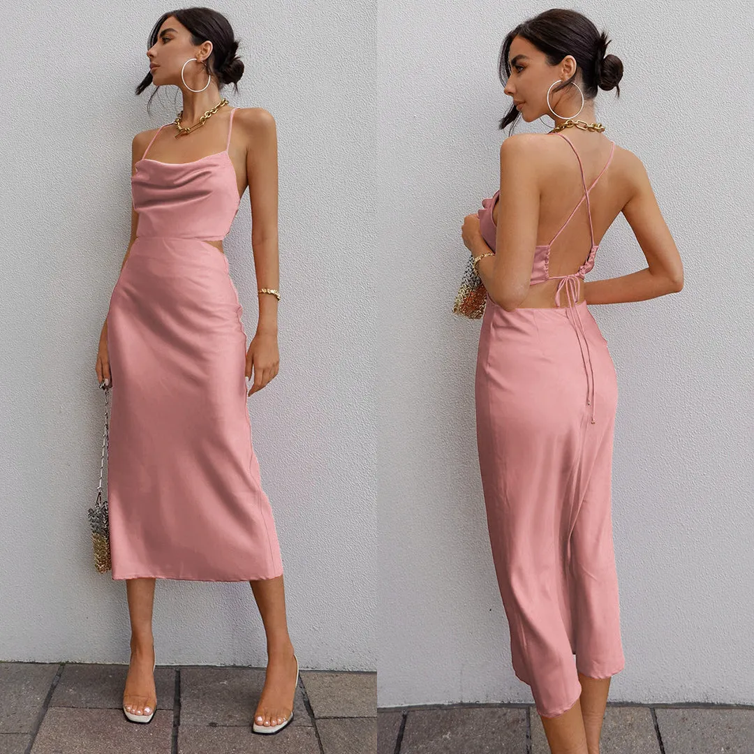 Charis Slip Dress - Rose