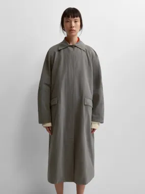 CORDERA Wax Cotton Trench Taupe Grey