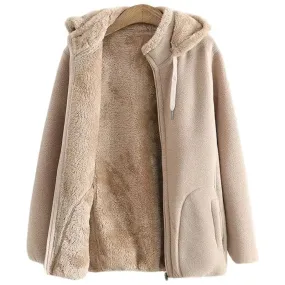 Cozy Fleece-Lined Hooded Jacket