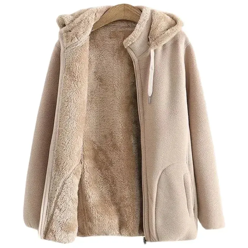 Cozy Fleece-Lined Hooded Jacket