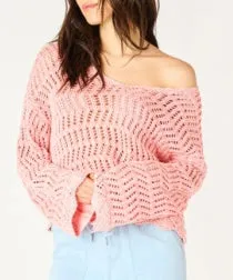 Crochet Sweater - Washed Apricot