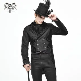CT17401 black Gothic men dress coat