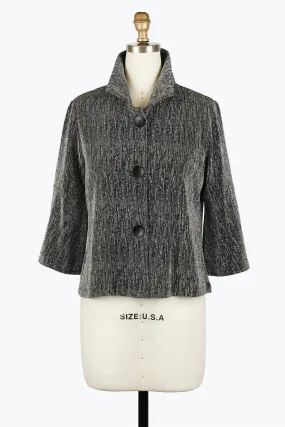 DAMEE METALLIC CROPPED JKT - 4952 - SLV