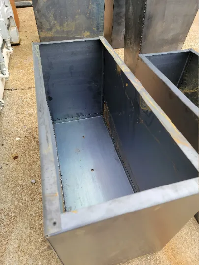 DIY Build Your Own Metal Planter 30" x 12" x 18" - Large Outdoor Planter - Planter Pot - Minimalist - Tall Metal Planter - Galvanize Planter