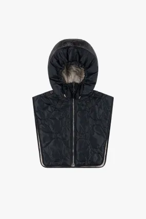 Elements Quilt Zip Hood - Black / Dove Grey
