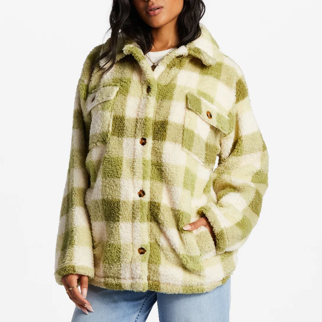 Fairbanks Button-Up Teddy Bear Jacket