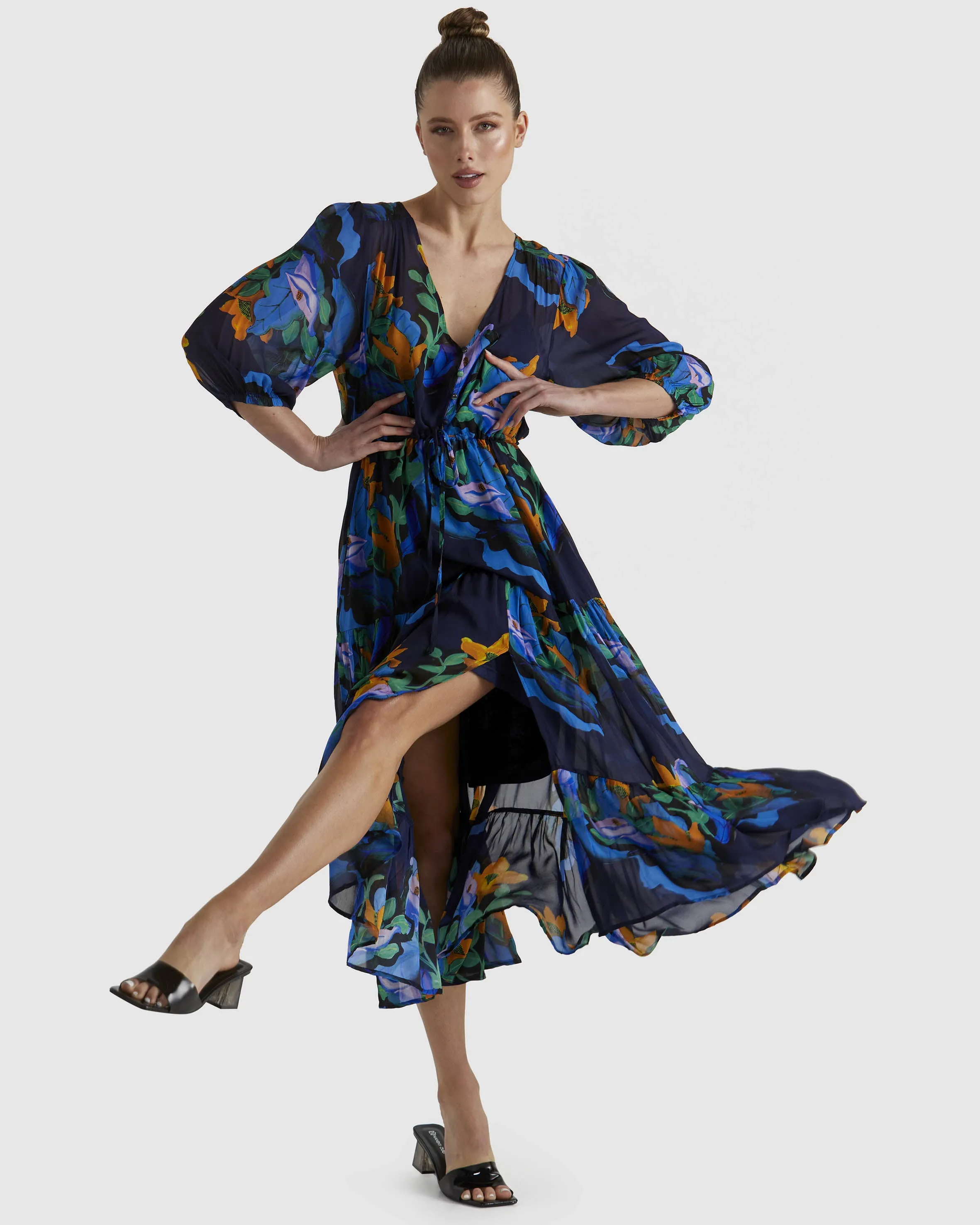 Fate   Becker Twilight Dress 17351DWFA - Navy Floral