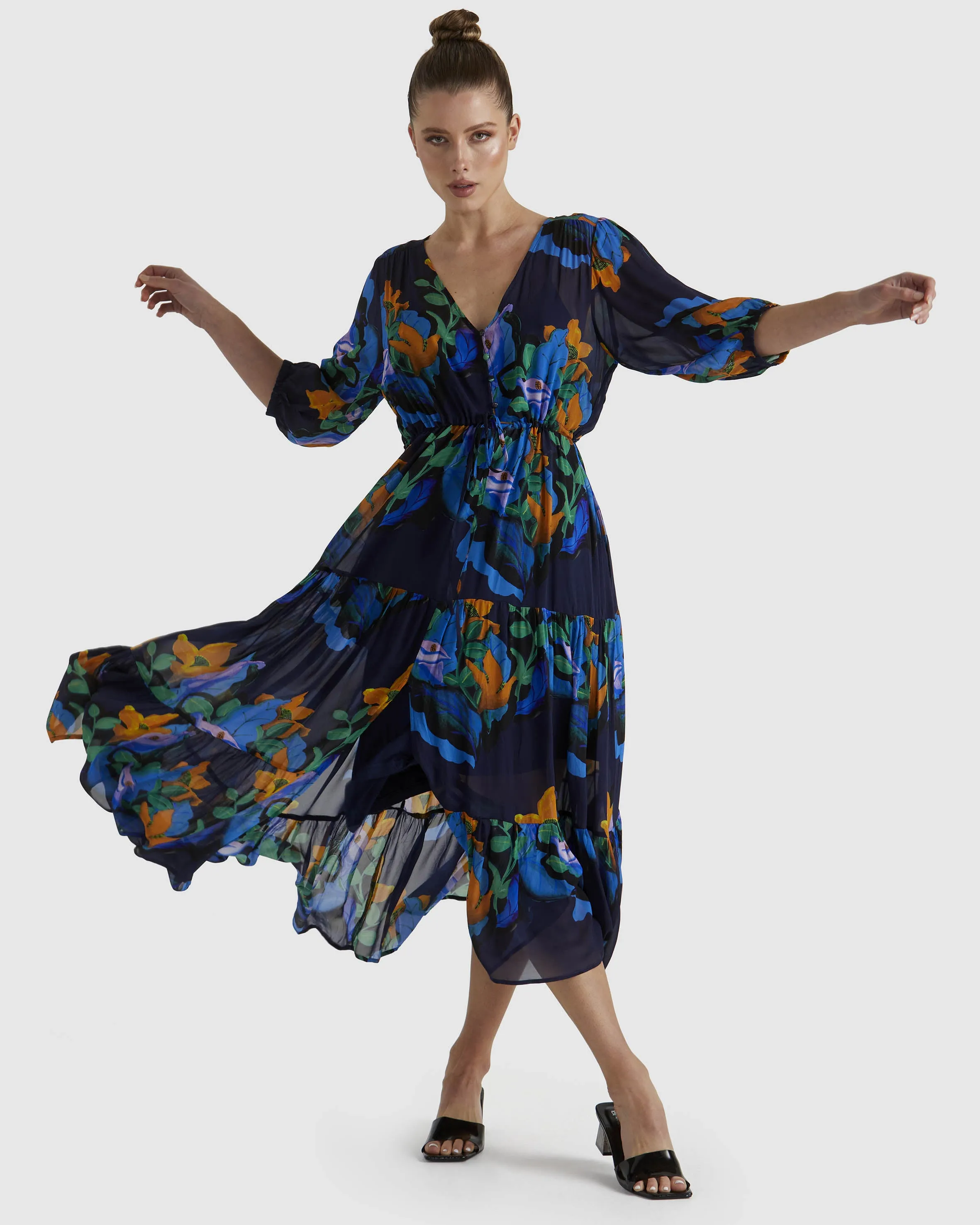 Fate   Becker Twilight Dress 17351DWFA - Navy Floral