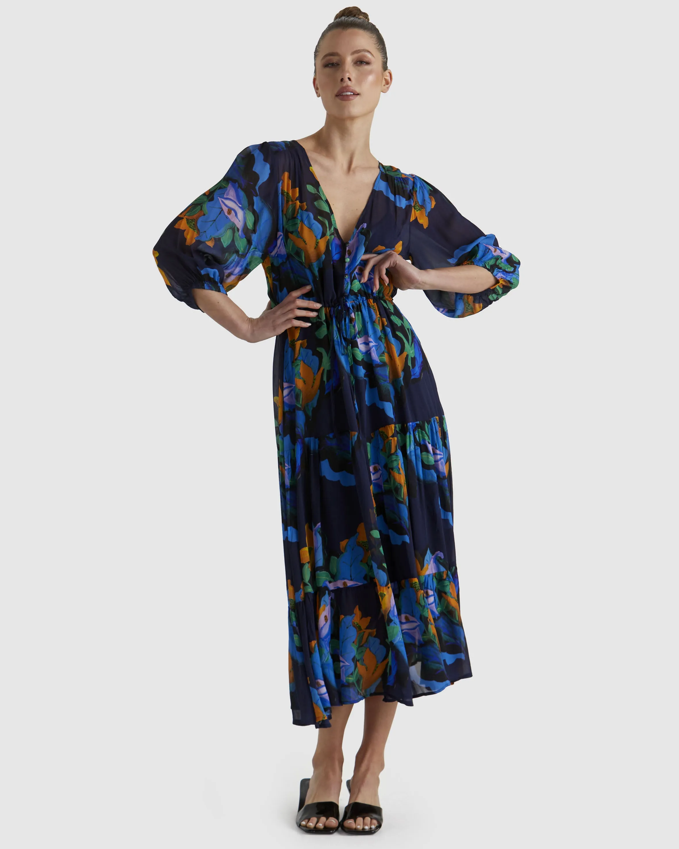 Fate   Becker Twilight Dress 17351DWFA - Navy Floral