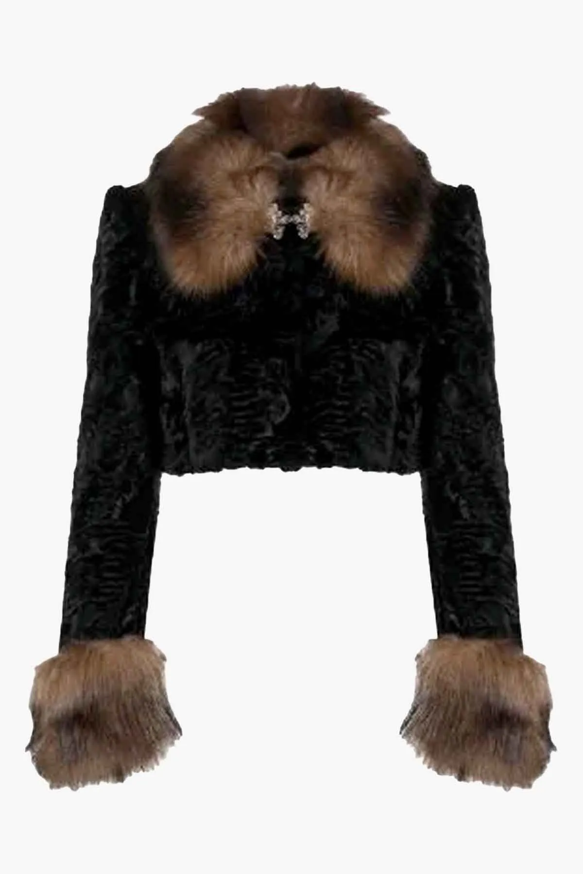 Faux Fur Cropped Jacket