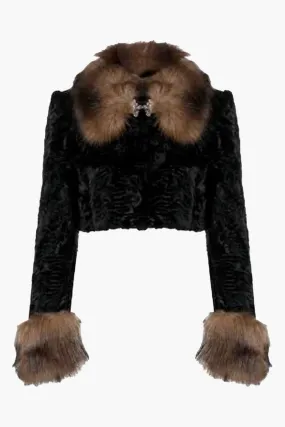 Faux Fur Cropped Jacket
