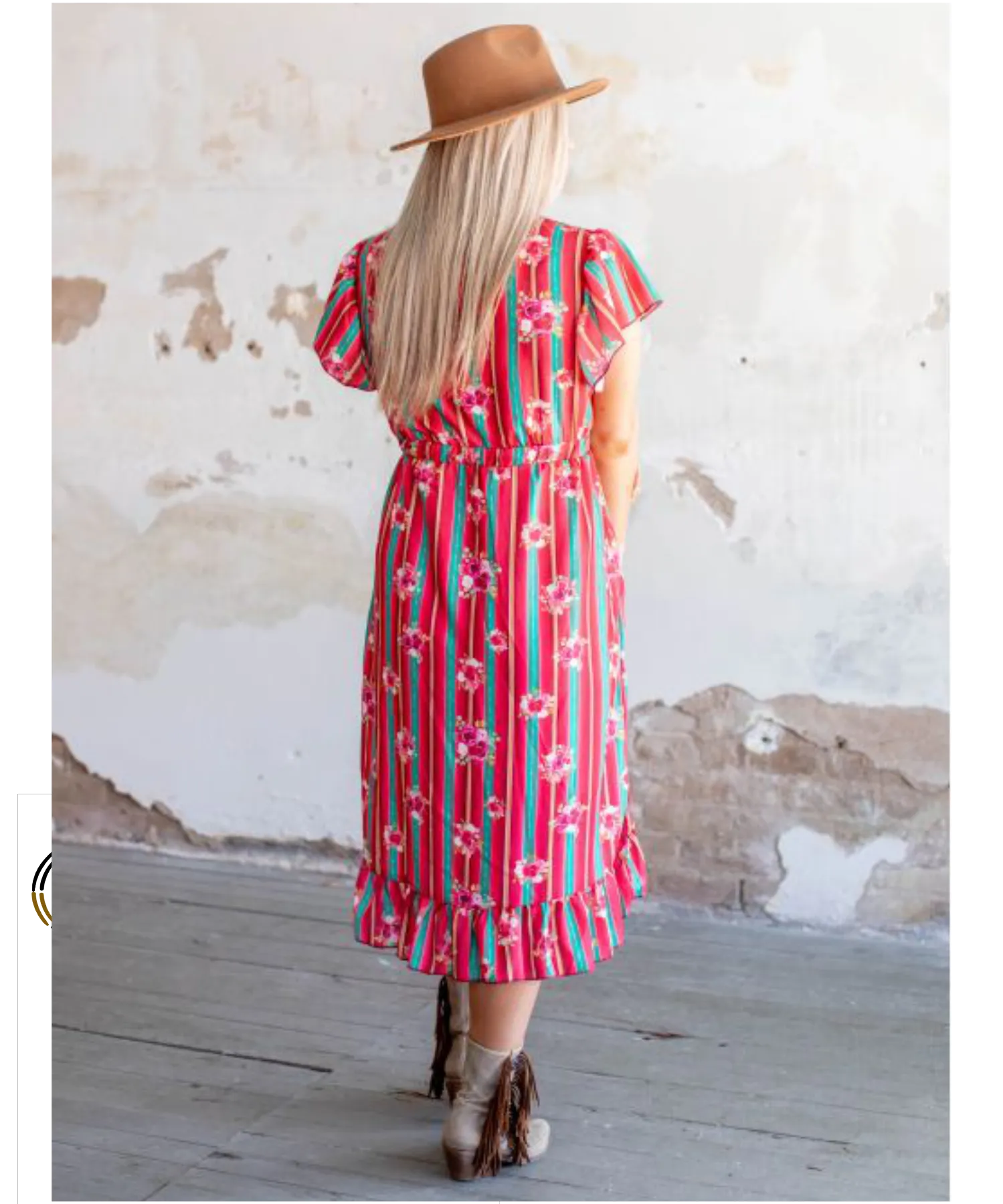 Floral Serape Hi Lo Maxi Dress Lucky & Blessed