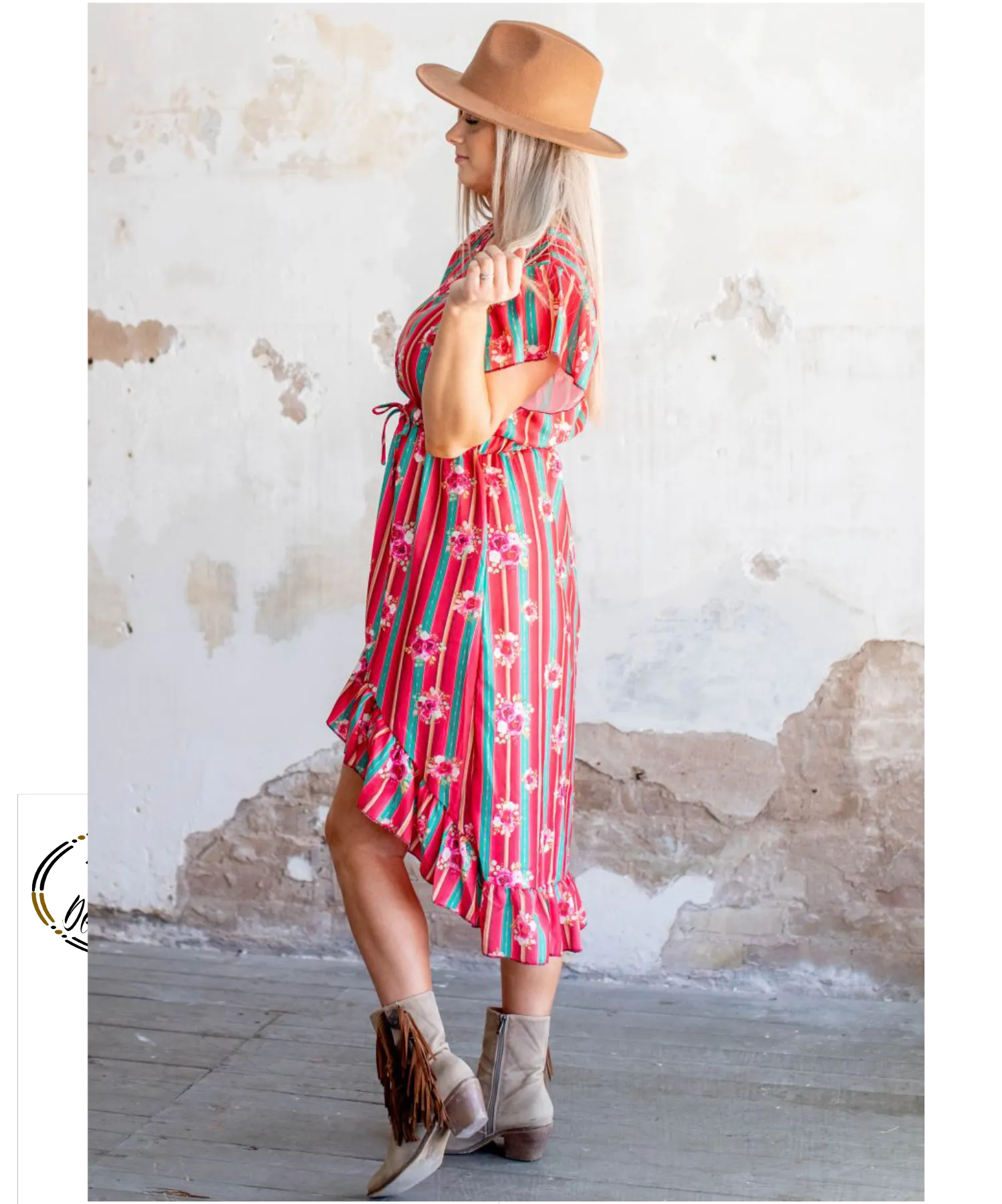 Floral Serape Hi Lo Maxi Dress Lucky & Blessed