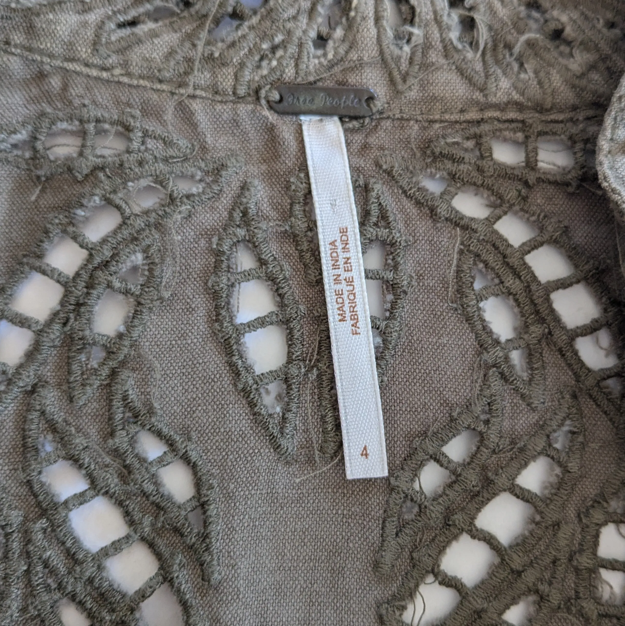 Free People Moto Jacket with Laser Cutouts Size 4