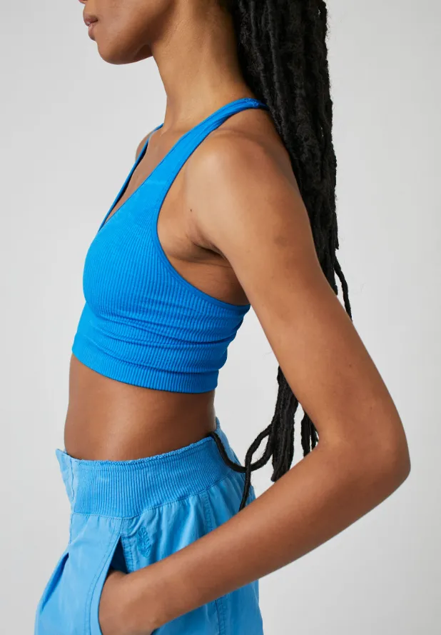 Free People Movement Free Throw Crop - Cobalt