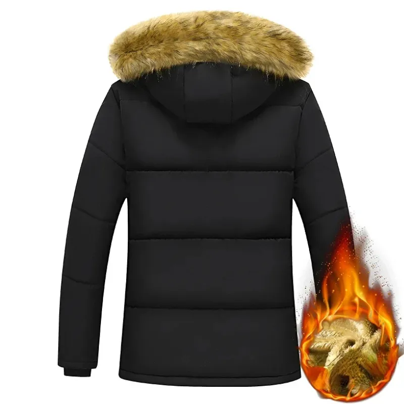 Frostex - Parka Winterjas Heren – Warm Gevoerd met Afneembare Capuchon