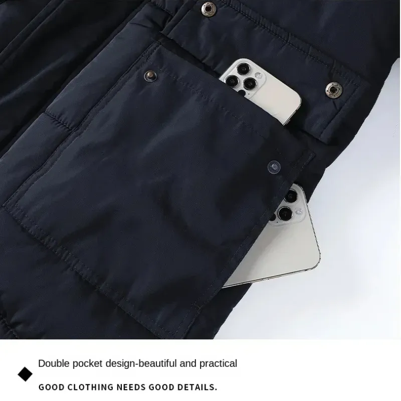 Frostex - Parka Winterjas Heren – Warm Gevoerd met Afneembare Capuchon