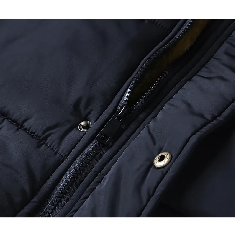 Frostex - Parka Winterjas Heren – Warm Gevoerd met Afneembare Capuchon
